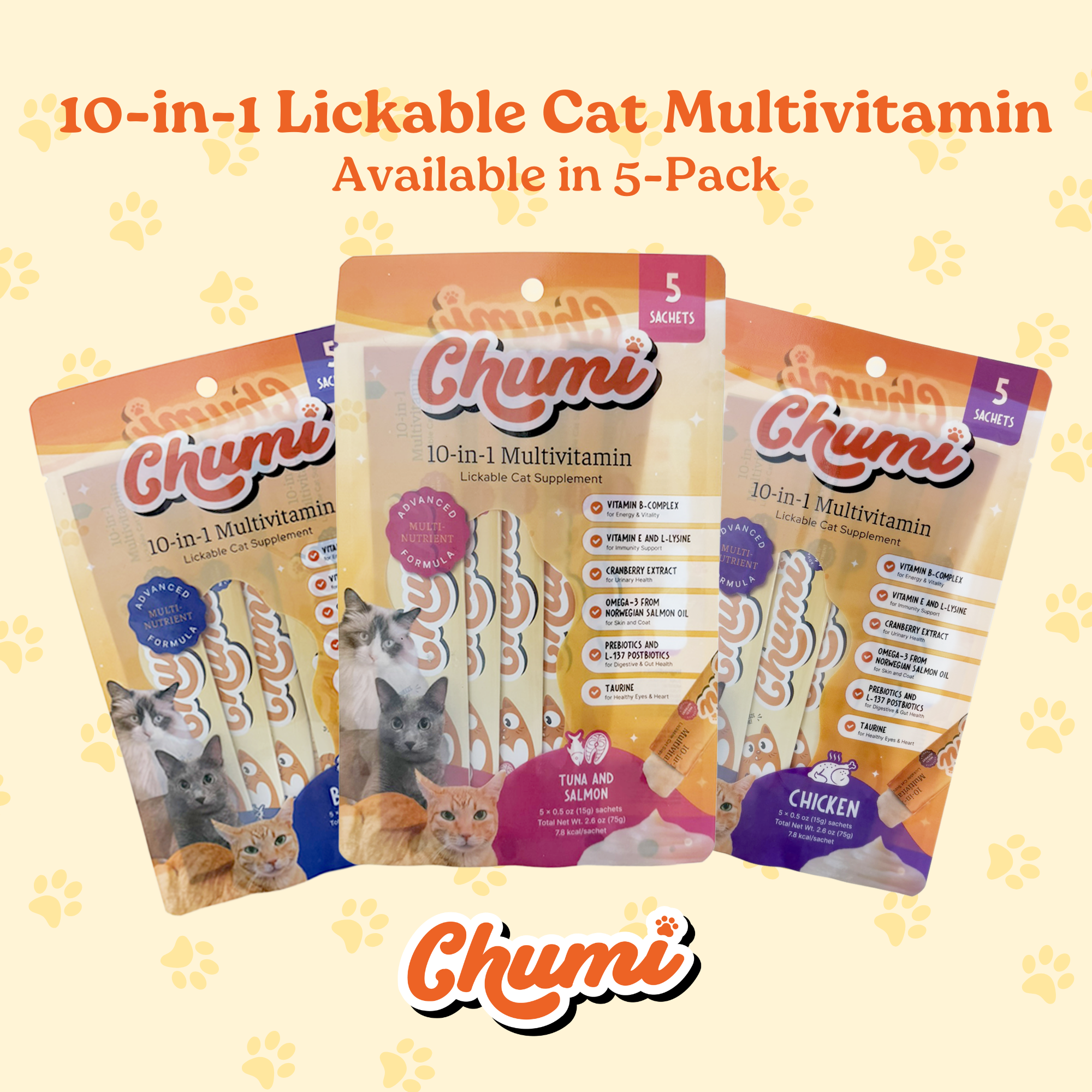 5-Pack 10-in-1 Multivitamin