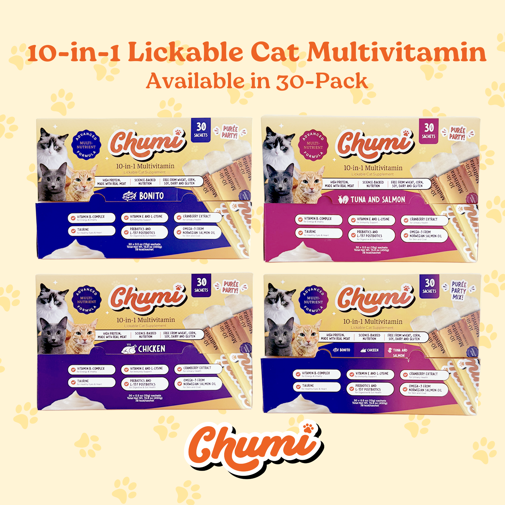 30-Pack 10-in-1 Multivitamin