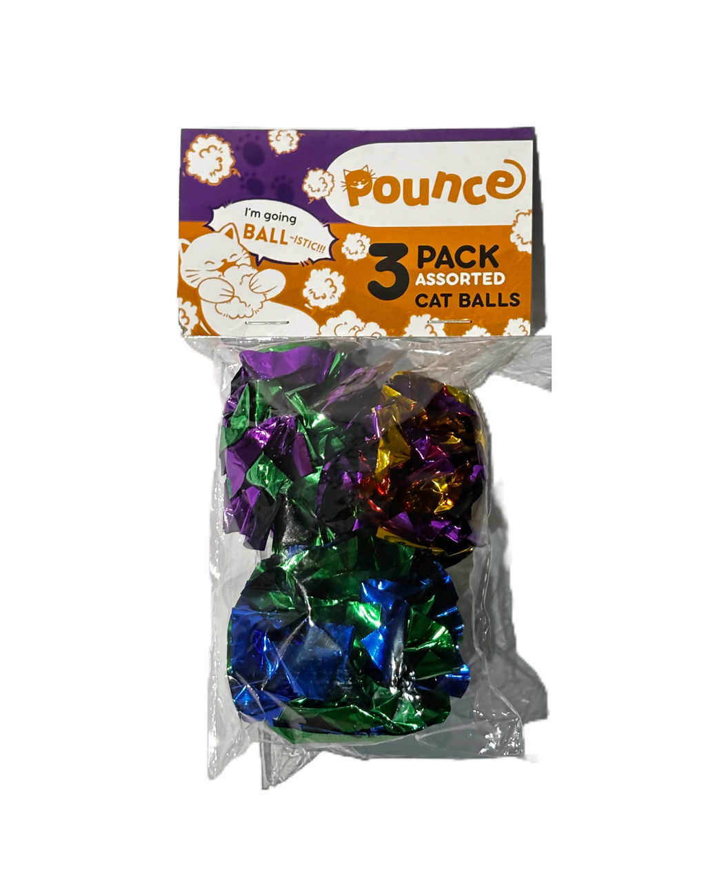Pet Ball Toys Crinkling Foil Balls for Cats Dogs Kitten Puppy Blue Green Violet Ball Toy