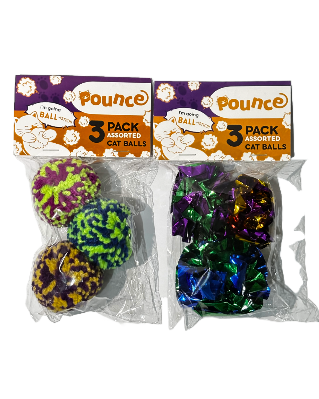 Pet Ball Toys Crinkling Foil Balls for Cats Dogs Kitten Puppy Blue Green Violet Ball Toy