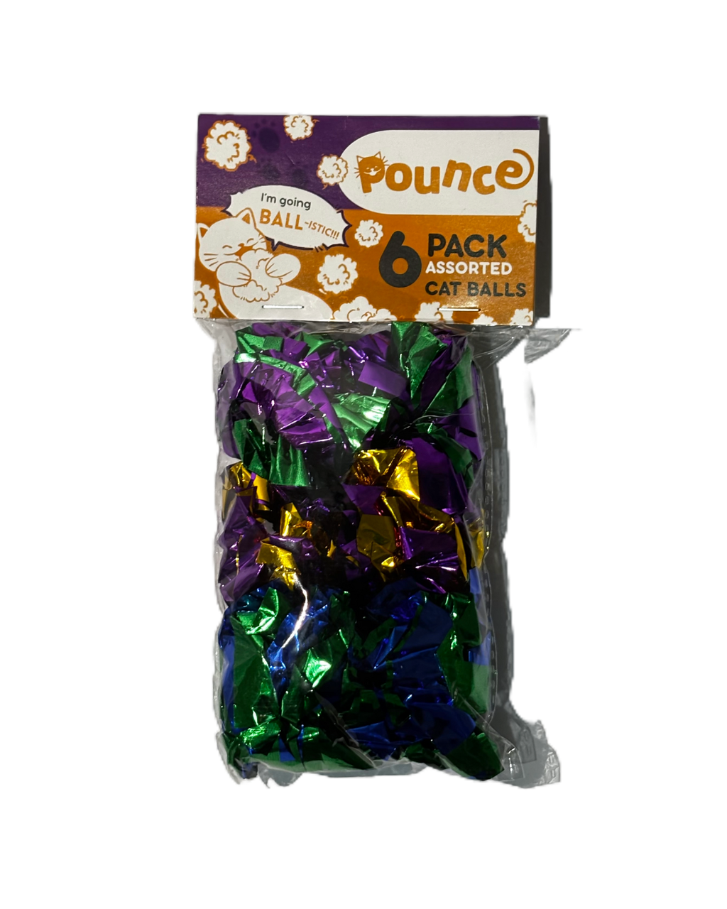 Pet Ball Toys Crinkling Foil Balls for Cats Dogs Kitten Puppy Blue Green Violet Ball Toy