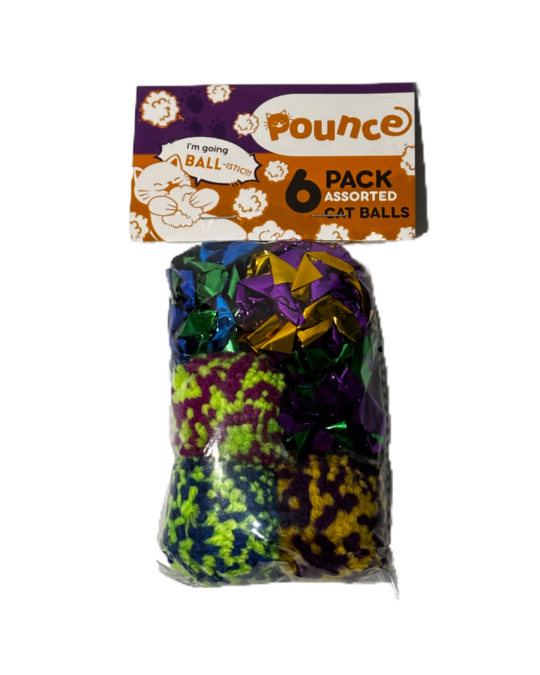 Pet Ball Toys Crinkling Foil Balls for Cats Dogs Kitten Puppy Blue Green Violet Ball Toy