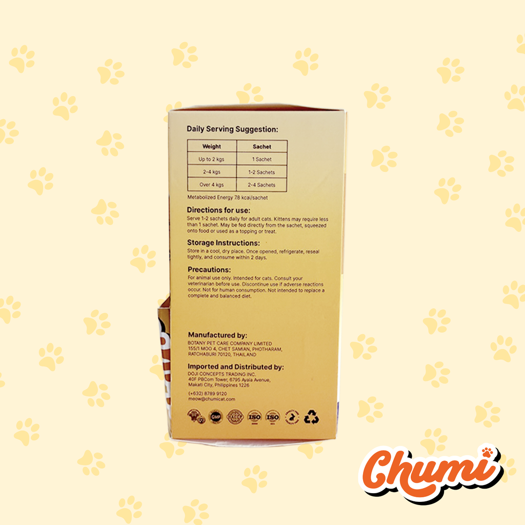Chumi – 10-in-1 Lickable Cat Multivitamin – Bonito (30-Pack)